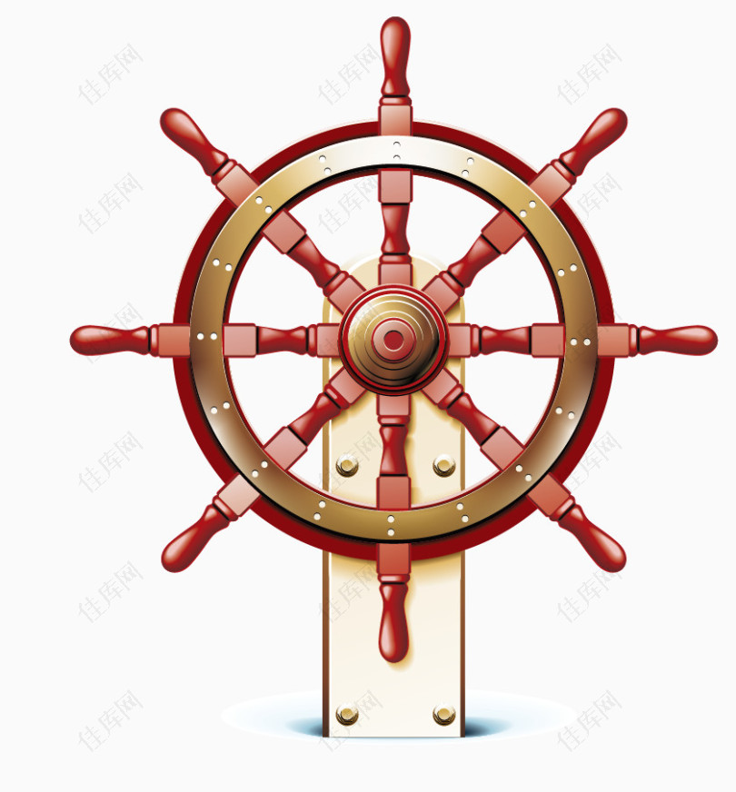 船舵航海主题元素