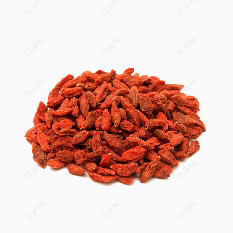 一堆红色的枸杞豆