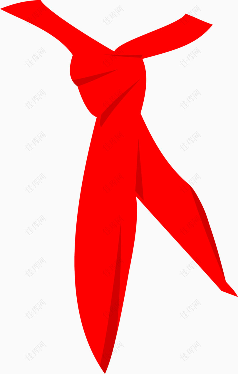 矢量手绘红领巾