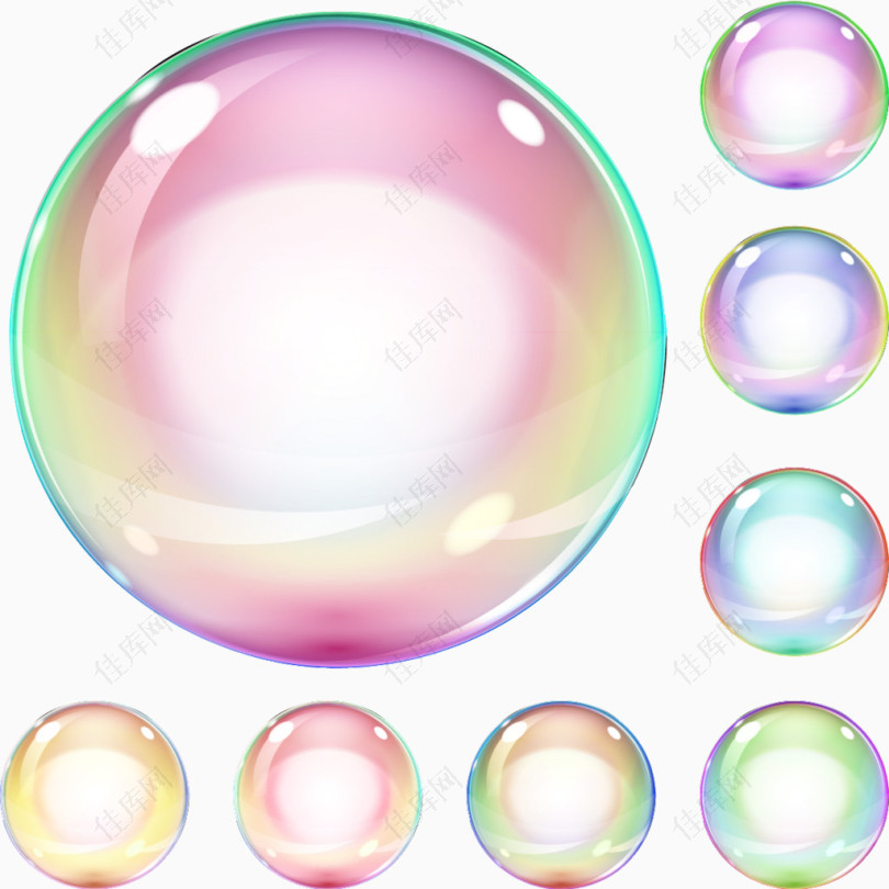 气泡彩色气泡大集合