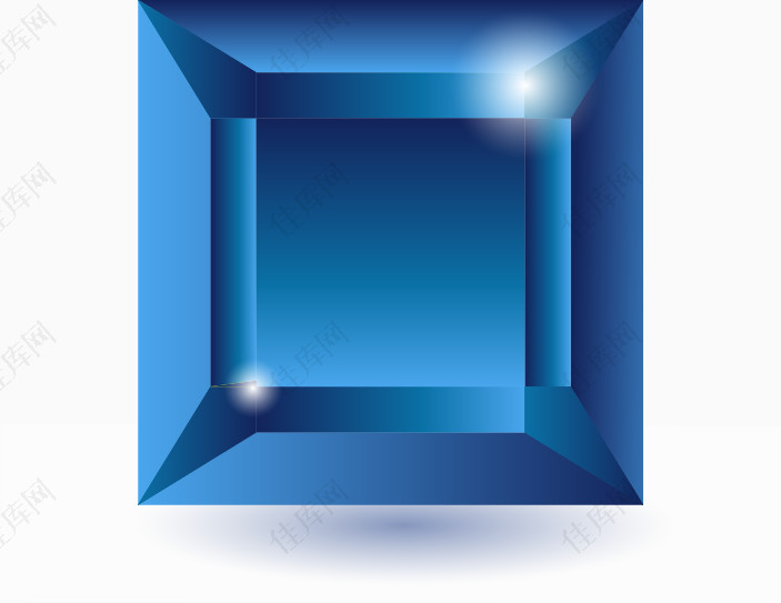 炫彩钻石单质晶体矢量素材
