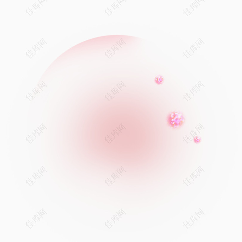 粉色花圆背景