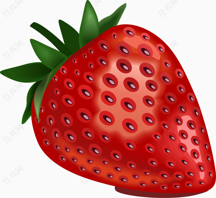 草莓png矢量素材
