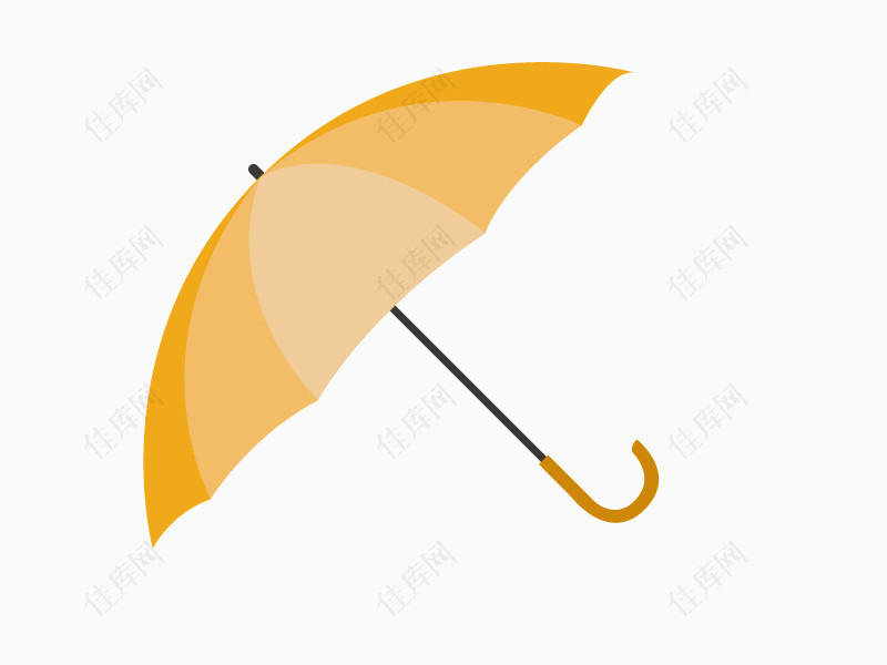 雨伞卡通矢量素材