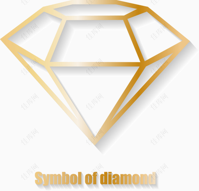 彩色钻石装饰元素