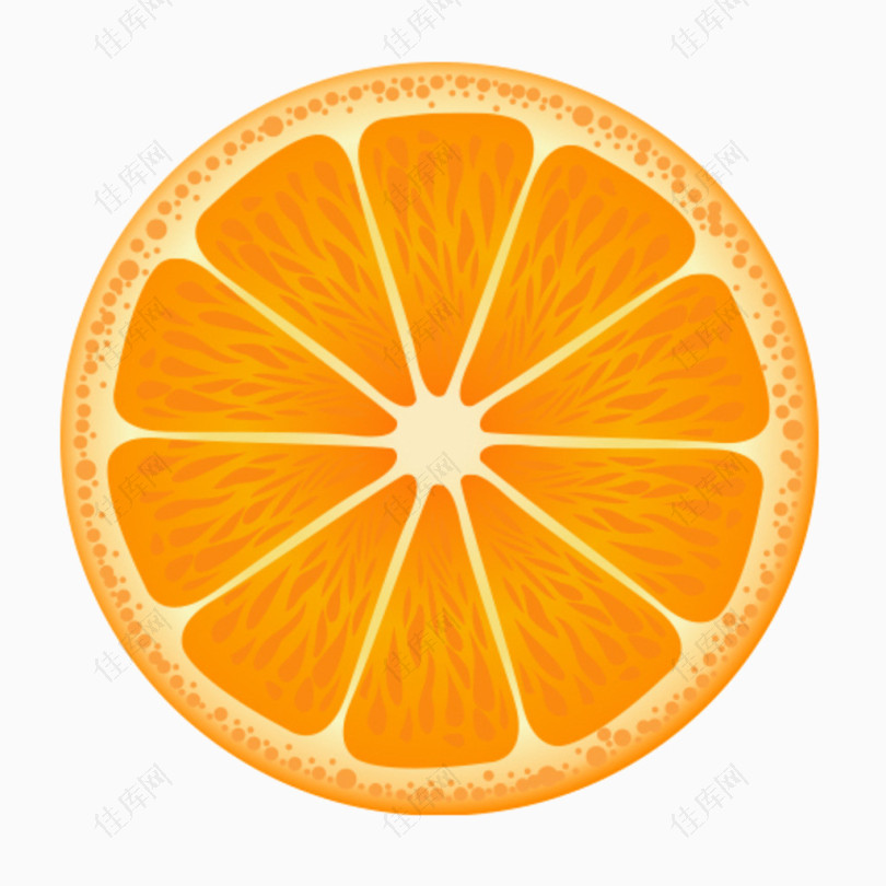 扁平化橘子