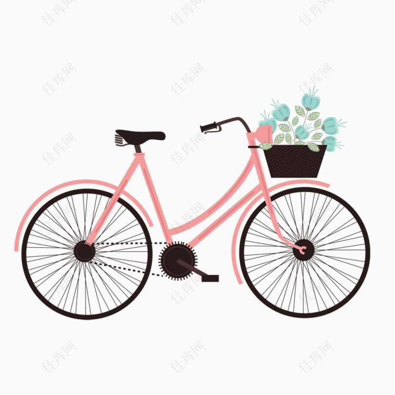 粉色粉色自行车