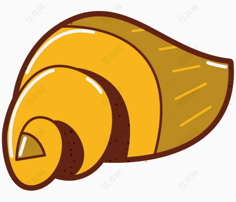 卡通手绘海螺