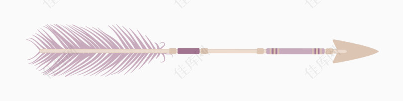 紫色箭矢装饰素材