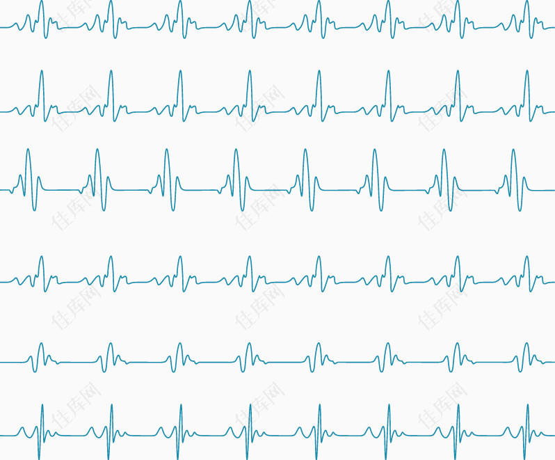 心率图矢量素材