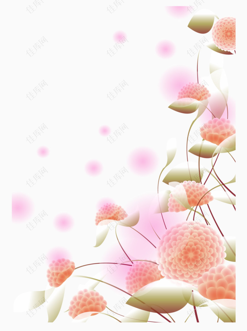 韩式装饰花纹素材