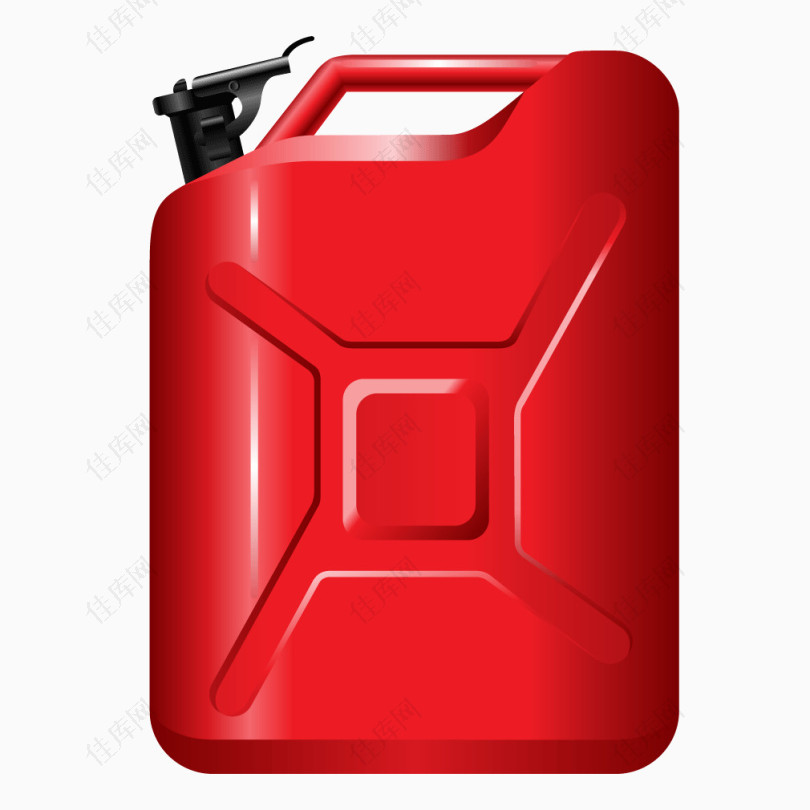 红色质感汽车油桶