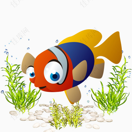 小丑鱼卡通海洋生物海洋世界