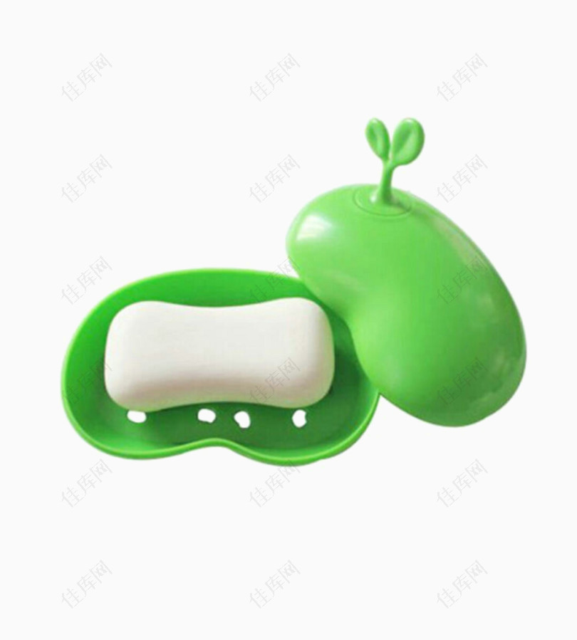 绿色苹果肥皂盒