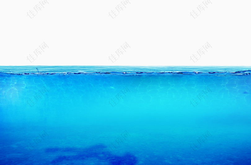 蓝色海洋水底背景