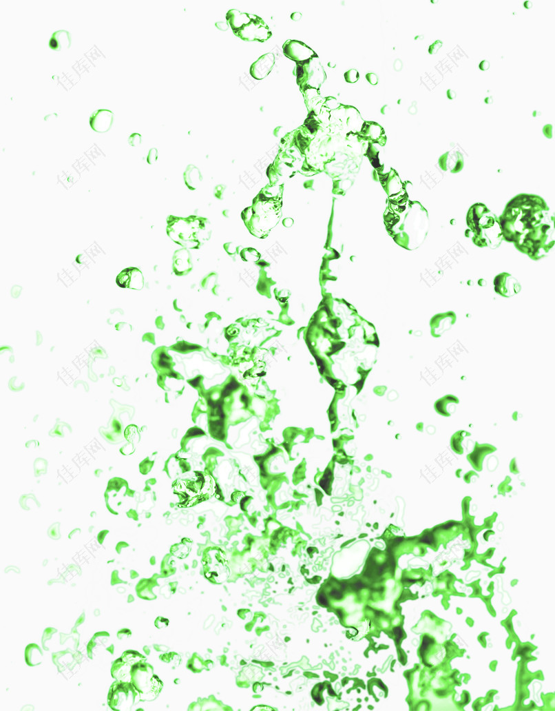 绿色晶莹液体