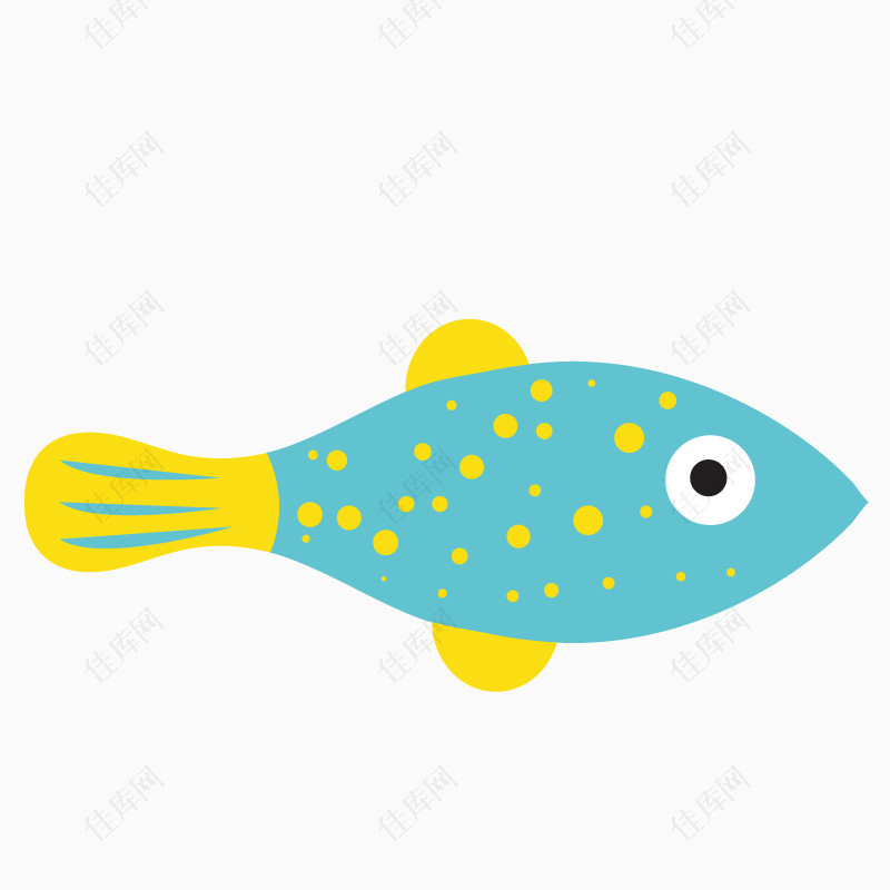 彩色卡通鱼类