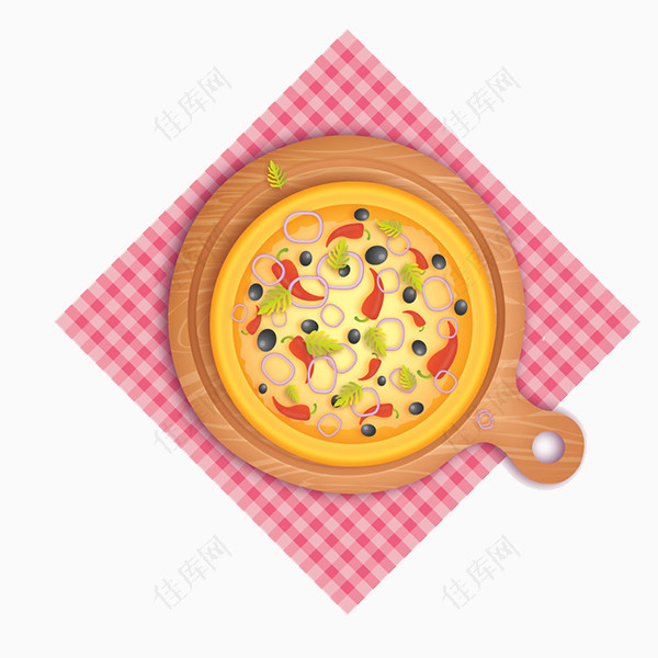 餐盘披萨桌布