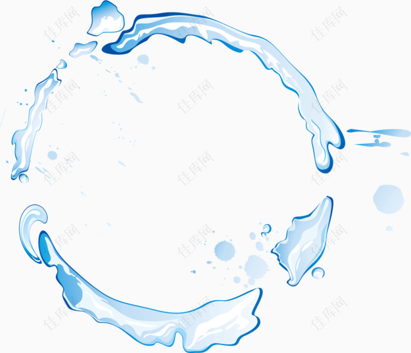水的圆圈