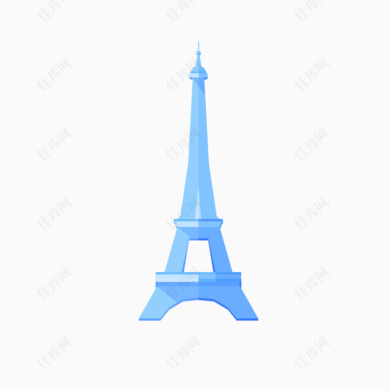 质感巴黎铁塔背景矢量素材