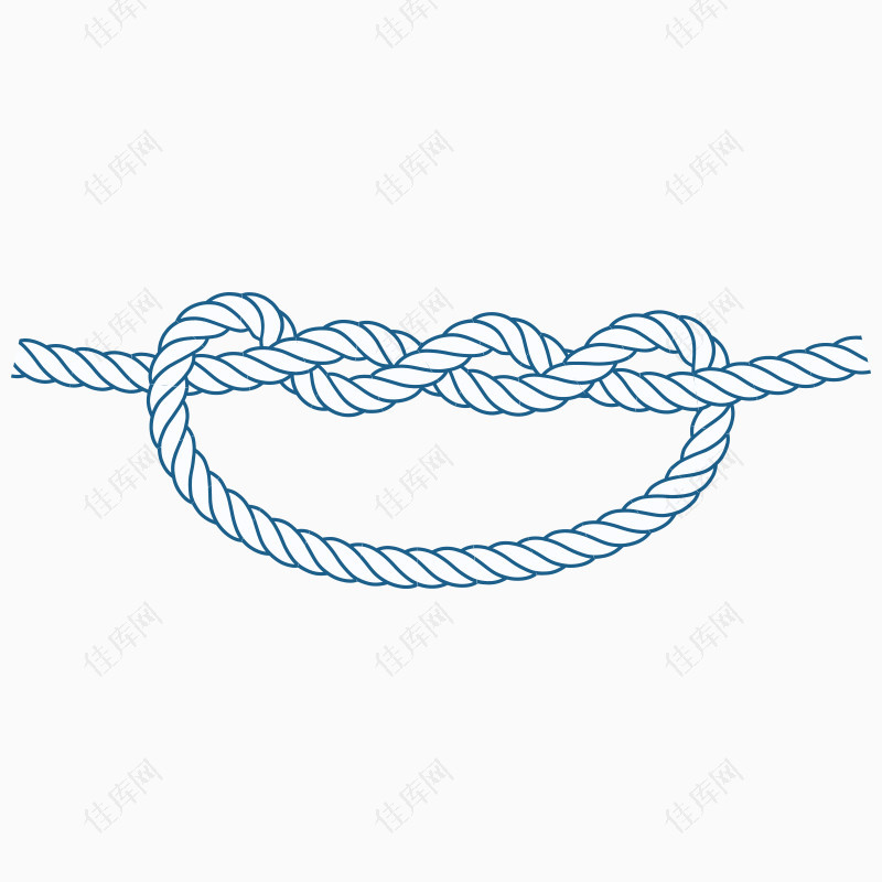 粗线绳子卡通绳结装饰