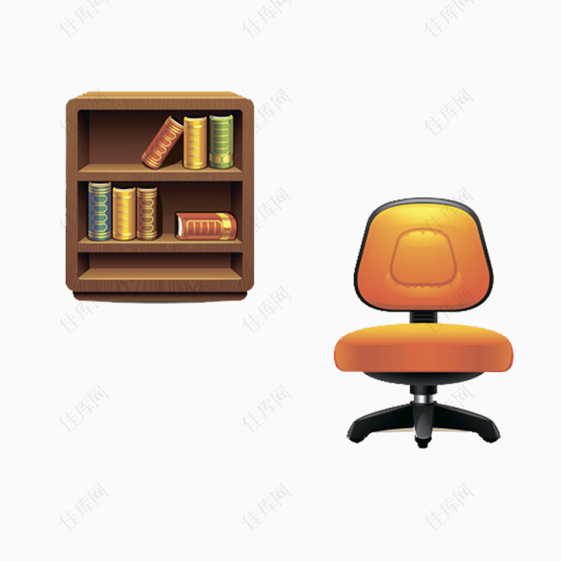 书柜椅子