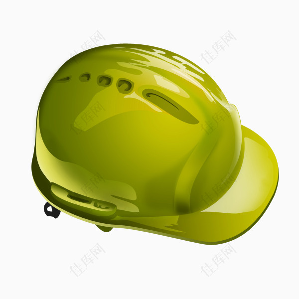 绿色的安全帽