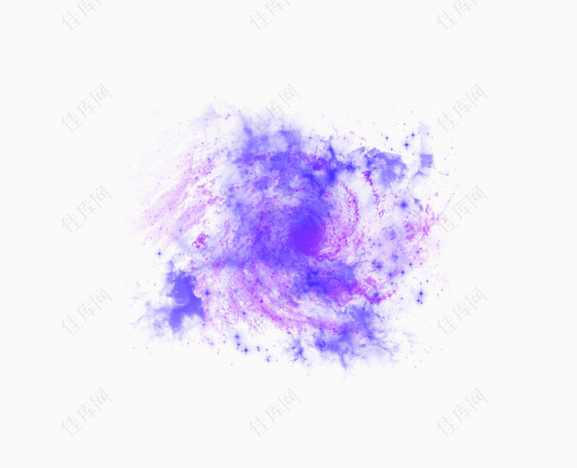 蓝紫色星云宇宙太空