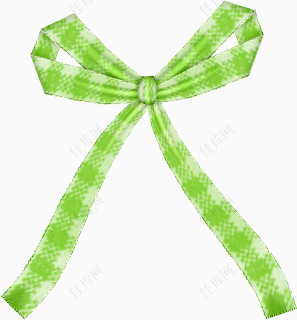 绿色蝴蝶结