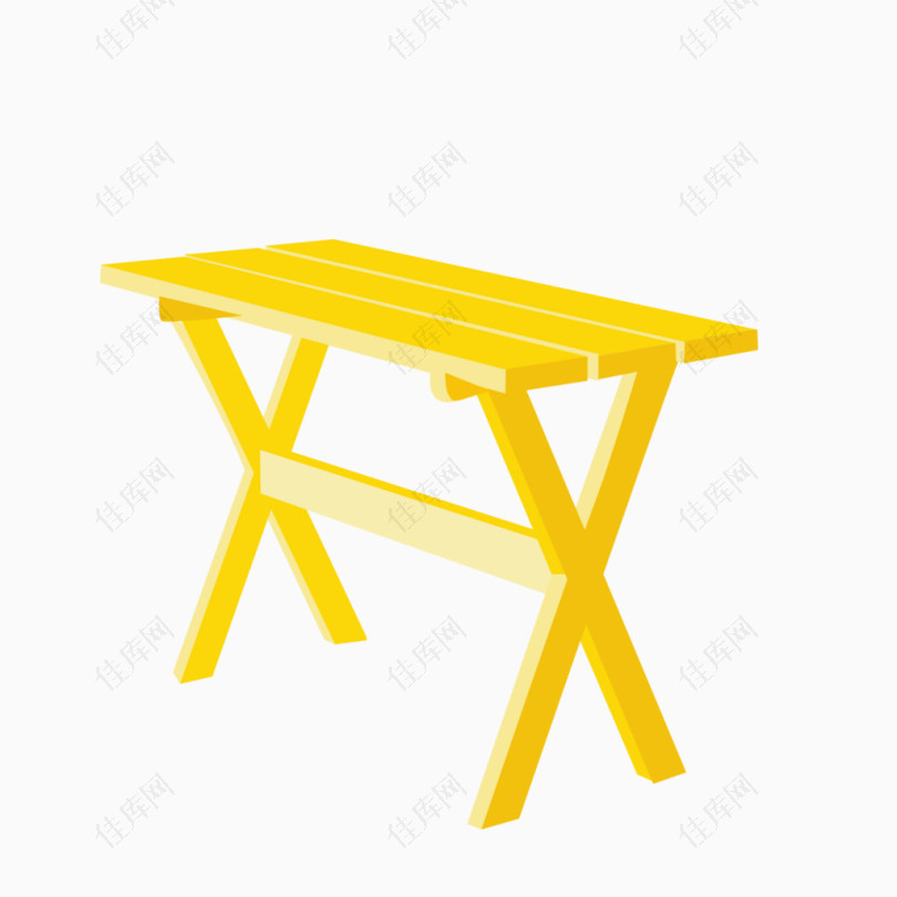 黄色桌子图案