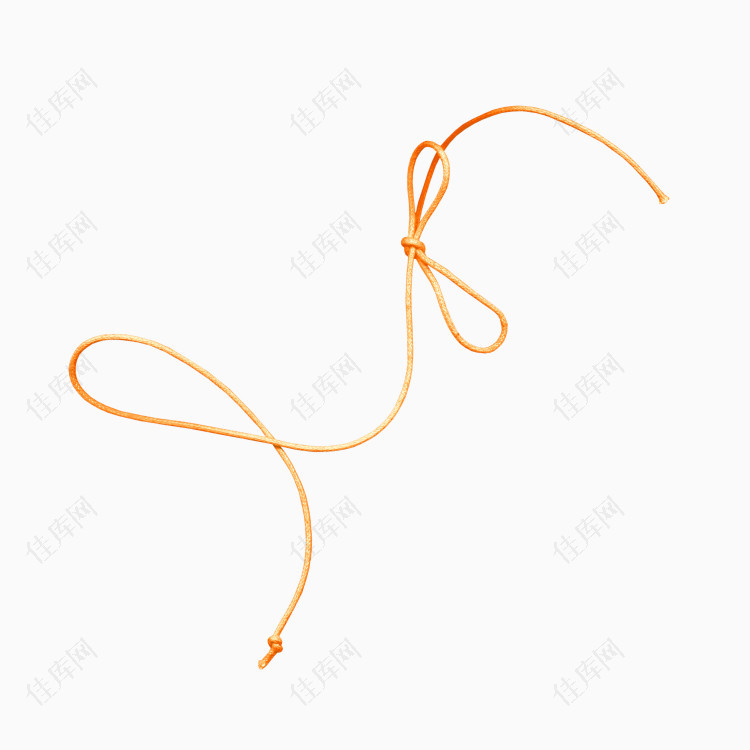 橘黄色细绳
