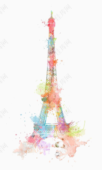 复古可爱巴黎铁塔