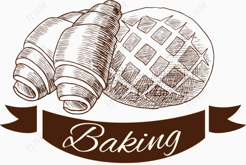 面包店西点蛋糕店烘培店蛋糕店logo