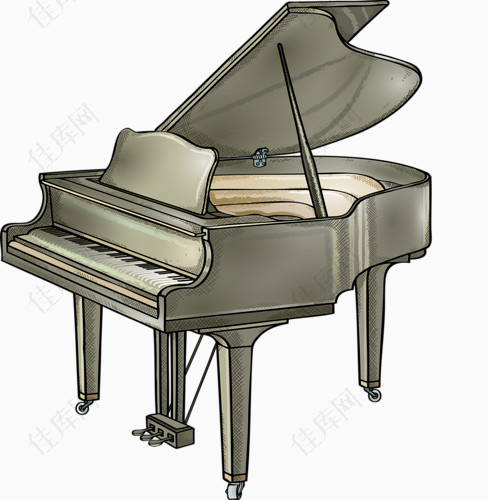 一架钢琴乐器