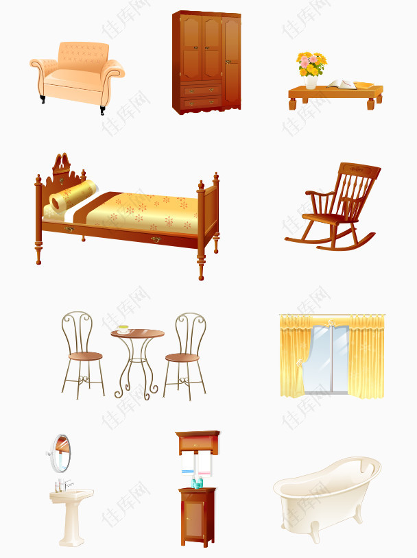 家具家用物品图标