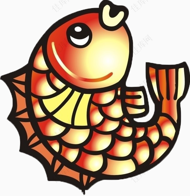 鱼水族水生物动物卡通