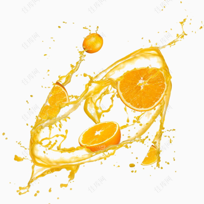 橘子果汁图片素材