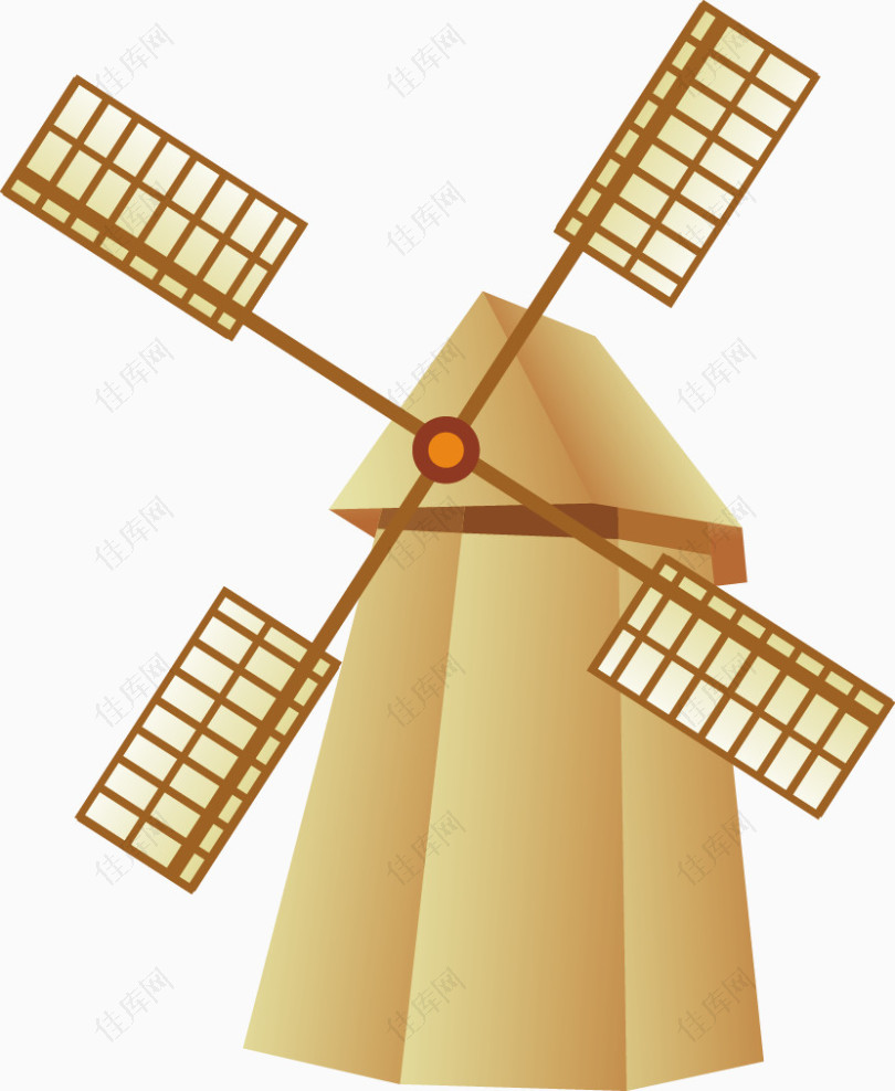 风车装饰矢量素材
