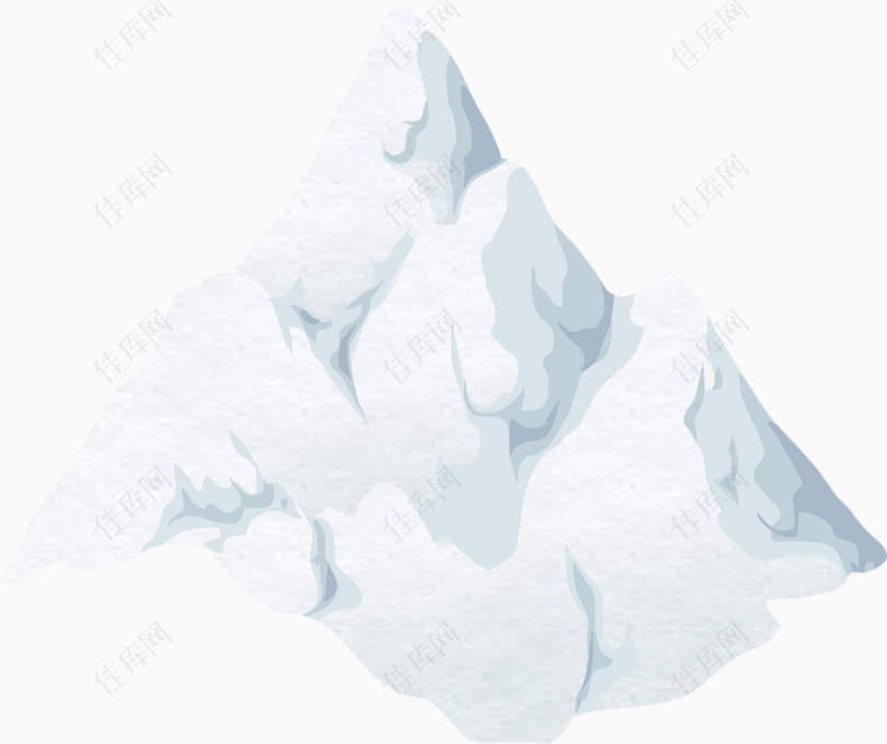 白色的雪山