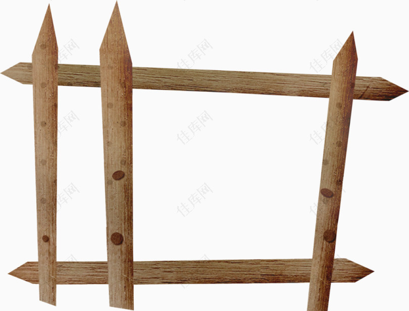 棕色木棒栅栏