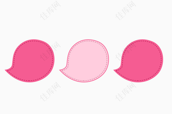 粉色对话框促销边框