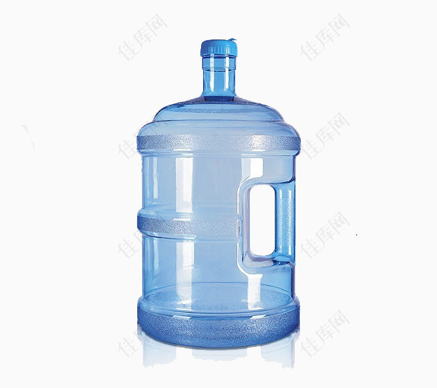 单个桶装水蓝色水桶