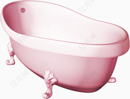 粉色卡通浴缸