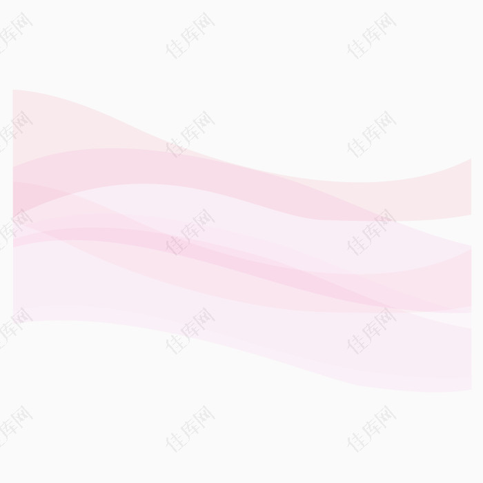 粉色透明飘带