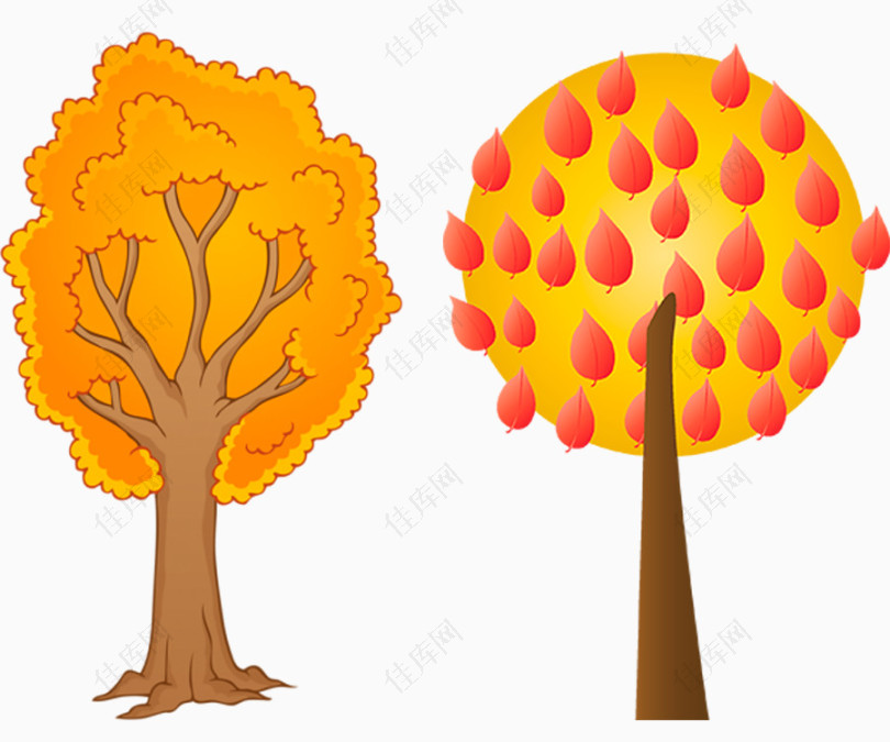 秋天树木素材