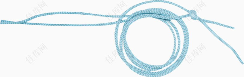 蓝色绳子圆环