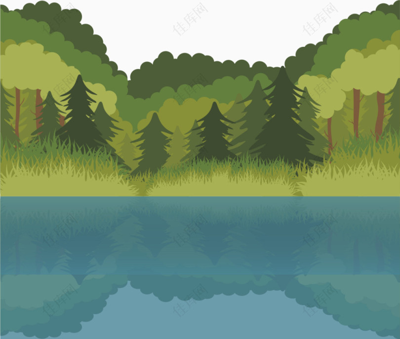 有湖的森林