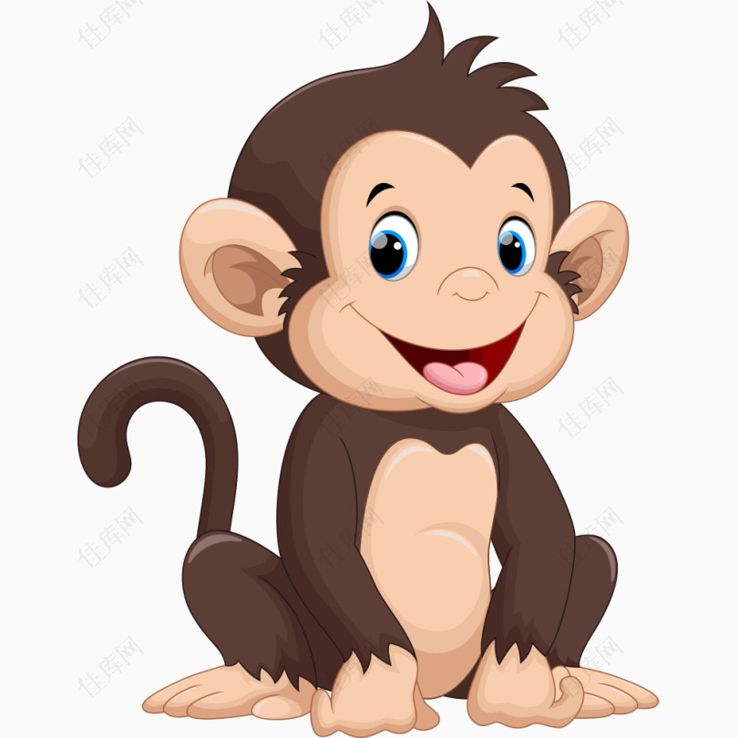 开心的小猴子