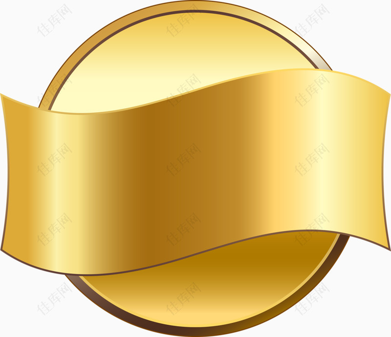 金色徽章