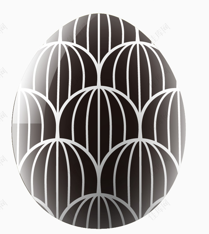 黑白花纹彩蛋